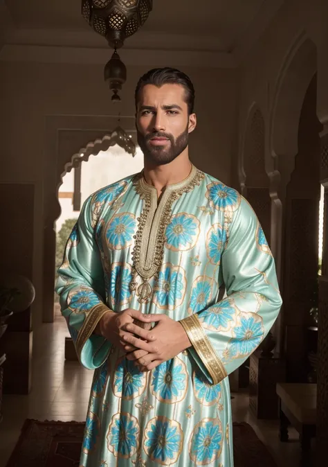 RAW photo, portrait photo of gigachad, wearing (moroccan caftan:1.2), 8k uhd, dslr, high quality, film grain, Fujifilm XT3
<lora:Gigachadv1:0.5> <lora:moroccanCaftan.rzXa_2:0.5>