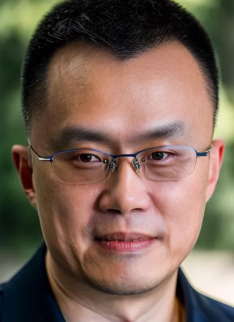 (masterpiece, best quality, awards winner) man, close up portrait Changpeng Zhao Binance CEO, glasses, 1 man, epic character composition, by ilya kuvshinov, alessio albi, nina masic, sharp focus, natural lighting, subsurface scattering, f2, 35mm, film grain
<lora:CZ_2_CH:1>