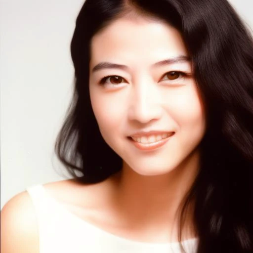 KathyChow ,  a well-defined nose with a narrow bridge, eyebrows are well-groomed, almond-shaped eyes with what appears to be dark-colored irises.