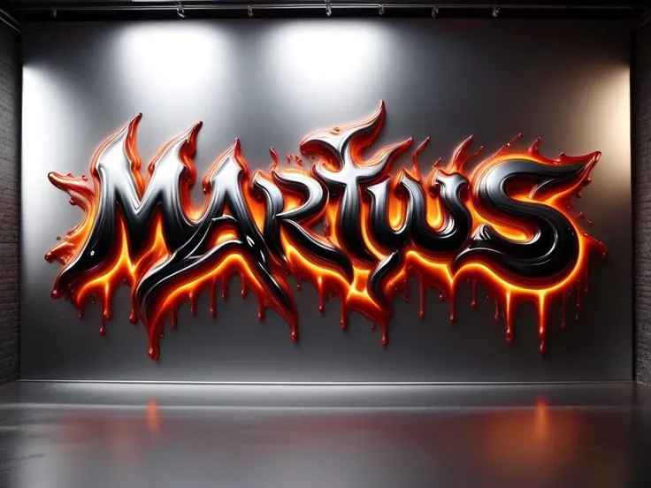 "MARTIUS72" text logo <lora:Harrlogos_v2.0:0.85> calligraphy, thick lines, metal backdrop <lora:ral-lava-sdxl:0.55> ral-lava <lora:ral-chrome-sdxl:0.65> ral-chrome