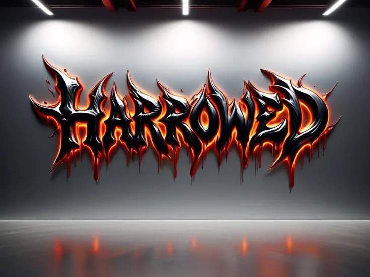 "HarroweD" text logo <lora:Harrlogos_v2.0:0.8> calligraphy, thick lines, metal backdrop <lora:ral-lava-sdxl:0.55> ral-lava <lora:ral-chrome-sdxl:0.65> ral-chrome