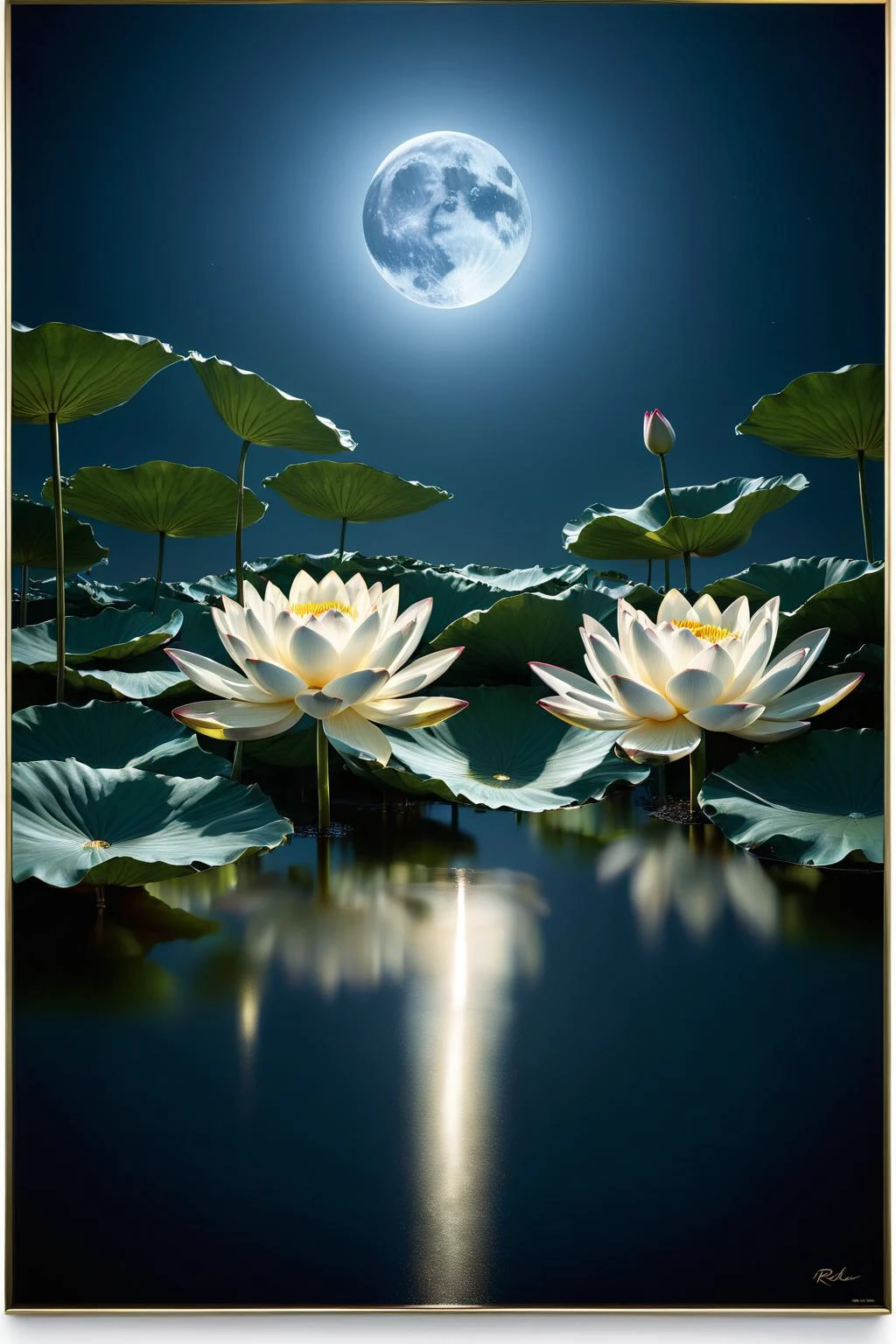 ral-chrome,<lora:ral-chrome-sdxl:1>,
Lotus Pond Moonlight,