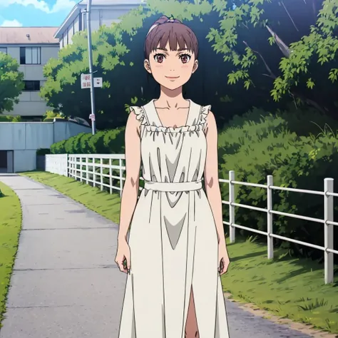 <lora:NozomiKitahara001:0.7>,looking at viewer,smile,
NozomiKitahar,1girl,
nature,long_dress,