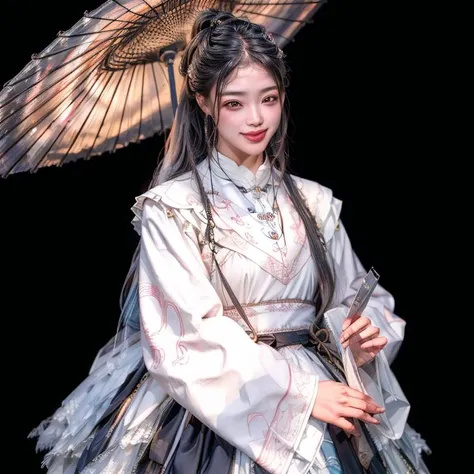 (realistic:1.3), finely detailed, quality, rembrandt lighting, (masterpiece:1.2), (photorealistic:1.2), (best quality), (detailed skin:1.3), (intricate details), dramatic, ray tracing, 1girl, east asian girl, smiling, long hair, 22 years old, medium breasts, colorful clothes, (hanfu:1.2), (mechanical arms:1.4), (robotic parts:1.2), (warm light, rim lights, futuristic, Inn, low light, dark theme), solo, looking at viewer, <lora:add_detail:0.8> ,  <lora:cns_dress_style3_v2:0.8>