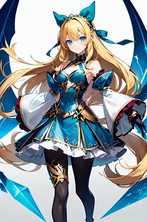 Masterpiece, Best Quality, ((Black Garter Belt)), Blue Bow, (((Blue Dress)), (cleavage)), (( Big Beautiful Breasts)), ( Armoured Dress), Shoulder Armor, Gauntlets, Armor Legwear, Combat Stance, Blonde Long Hair, Blue Sky, White Clouds, Late Night Crowd, Stereoscopic Lighting, Photorealistic, Daytime, Autumn, Clear, Sharp Focus, Ultra High Definition, 4 0 0 0 0k, (( In the hustle and bustle of New York)), (Leaving the whole body to take a bird's-eye view)), In a crowd of people, (((Dynamic movement)))), (Heavy rain)), ((Blue bra visible)), holding a longsword, ((Full body shot photo)), (Lights shining overhead), Anime, (Sexy)))), ((Big eyes)), Delicately written landscape, (Jump wide)))), ((( Jumping to another tower))), (perplexed), ((looking here)), ((flashy neon signs illuminate the surroundings)), suspicious people going, dirty alleys, ((((Precisely written beautiful face)))), detailed description, masterpiece, top quality, (masterpiece: 1.3) , (whole body: 1.4), 4k, detailed eyes, ((large eyes of rich color), double eyelids, long lashes, beautiful face, embarrassed,