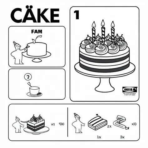 cake <lora:ikea_instructions_xl_v1_5:1>