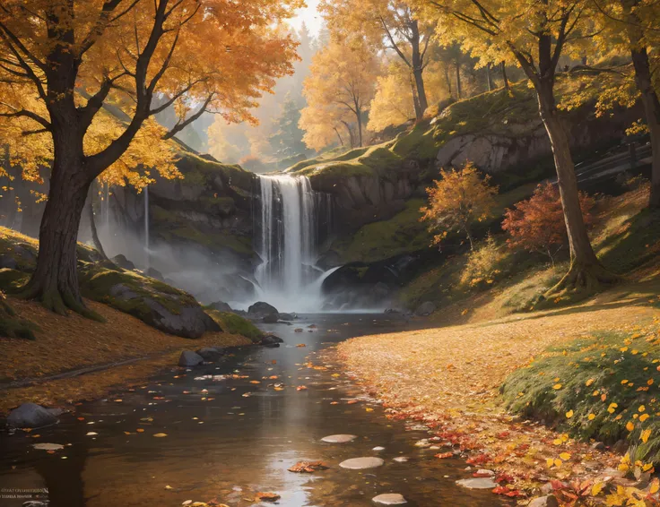 masterpiece, best quality, high quality, extremely detailed cg unity 8k wallpaper,landscape with texture ,a place with lots of leaves on the ground and autumn colors,award winning photography, bokeh, depth of field, hdr, bloom, chromatic aberration ,photorealistic,extremely detailed, trending on artstation, trending on cgsociety, intricate, high detail, dramatic, art by midjourney
