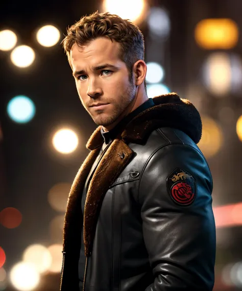 cinematic photo, handsome actor Ryan Reynolds, 35mm photograph, film, bokeh, professional, 4k, highly detailed