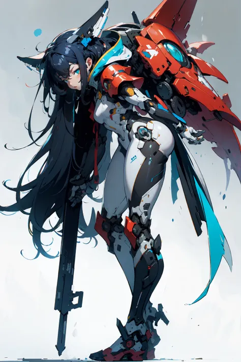 concept art of 1girl wearing mecha suit, leaning forward ,
ink art, flat color, high contrast, stylish
absurdres, best quality, negative space,
<lora:FINAL Robort:1> <lora:nijiMecha:0.7>