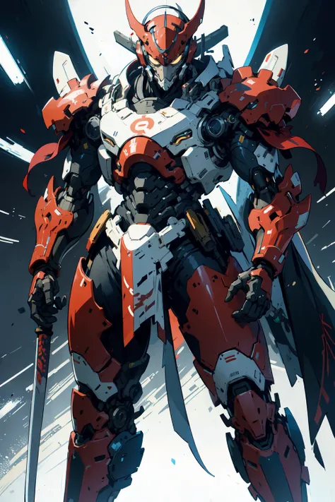 1man, red oni mask, dynamic pose, cybernetic samurai armor, mechanical arms, science fiction, blue plastic , glowing mecha, japanese traditional style ,katana , negative space, dynamic lighting, clear lines, high contrast,
absurdres, best quality, negative space, by Yoji Shinkawa
<lora:FINAL Robort:1> <lora:nijiMecha:0.7>