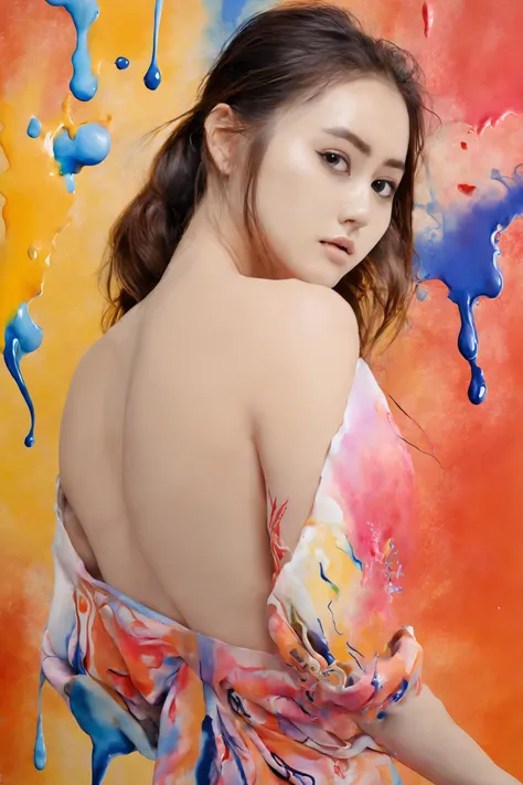 (masterpiece, top quality, best quality, official art, beautiful and aesthetic:1.2), (1girl:1.3), extremely detailed,(fractal art:1.1),(colorful:1.1)(flowers:1.3),highest detailed,(zentangle:1.2), (dynamic pose), (abstract background:1.3), (chinese Traditional cloth:1.2), (shiny skin), (many colors:1.4), ,(earrings:1.4), nude full body having sex with beautiful boyfriend