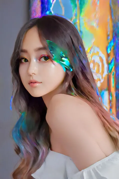 iridescent painting, prismatic, holographic, chromatic aberration,
masterpiece, best quality, 1girl, <lora:kwFemale_Beta40-SDXL_v1:1>, asian,waifu