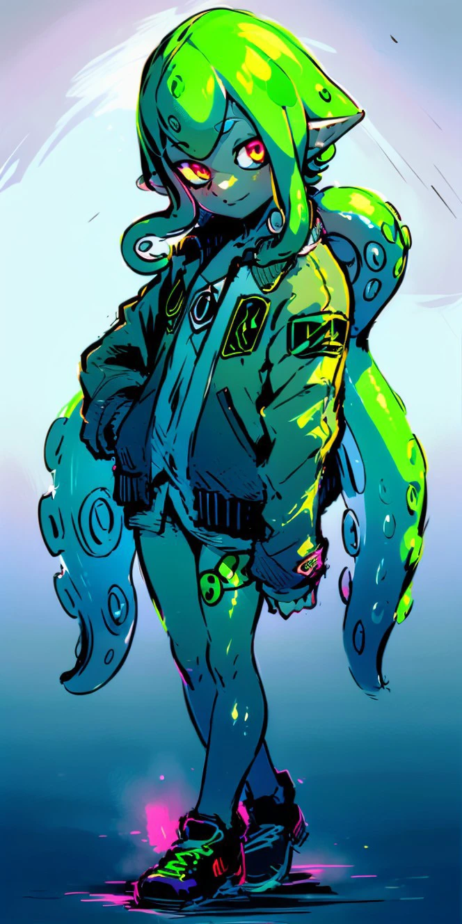 (8k uhd, masterpiece, best quality, high quality, absurdres, ultra-detailed), (solo, 1girl:1.2) lovecraftian, (green tentacle hair, green tentacle legs, eldritch_abomination:1.2) scylla, eldritch, monster girl, <lora:Cthulhu:0.35>, <lora:add_detail:1>, <lora:splatoon:0.5>, (leg tentacles:1.35), <lora:detailed_eye_V2:1.0>, overcoat, bulletproof vest, <lora:colorfix:1.25>, <lora:edgElegant:1.0>, edgelegant, flat chest, piercing glowing eyes, <lora:Scylla:1.0>, submerged, clothed, uniform, eight tentacle legs, squid lower half, <lora:flat2:1.0>, smug, floating hair, hovering, human skin, green tentacles, <lora:akairiot:0.45>, pale skin, <lora:breastsizeslideroffset:-1.0>, elf ears,