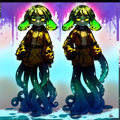 (8k uhd, masterpiece, best quality, high quality, absurdres, ultra-detailed), (solo, 1girl:1.2) lovecraftian, (green tentacle hair, green tentacle legs, eldritch_abomination:1.2) scylla, eldritch, monster girl, <lora:Cthulhu:0.35>, <lora:add_detail:1.35>, <lora:splatoon:0.5>, (leg tentacles:1.35), <lora:detailed_eye_V2:1.0>, overcoat, bulletproof vest, <lora:colorfix:1.25>, <lora:edgElegant:1.0>, edgelegant, flat chest, piercing glowing eyes, <lora:Scylla:1.0>, submerged, clothed, uniform, eight tentacle legs, squid lower half, smug, floating hair, hovering, human skin, green tentacles, <lora:akairiot:0.45>, pale skin, <lora:breastsizeslideroffset:-1.0>, elf ears, underwater background, loose clothes, flappy sleeves, long sleeves, face, <lyco:image_compositionLoCon:1.0>, character focus, (tentacles for legs:1.35), tentacles, fused at hip, <lyco:aiomonstergirls_aiov2LoraLocon:1.35>, many tentacles,