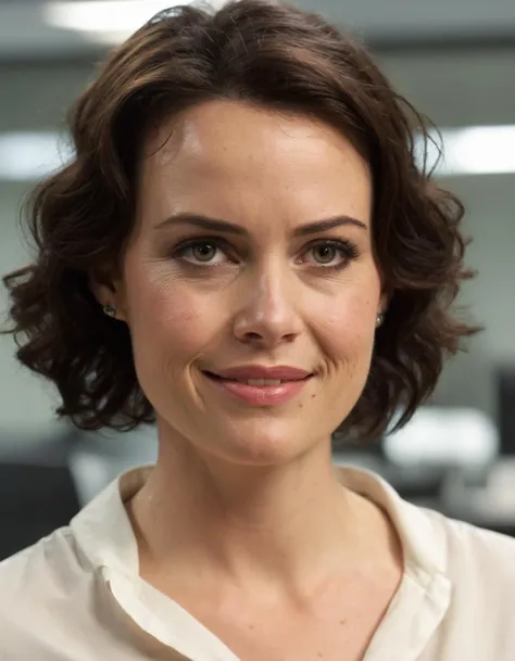 cinematic photo analog style, a movie still of gorgeous  (((ohwx woman))) in the Tv series The Office, (makeup:0.6), office background, ((high detailed skin, skin details)), sharp focus, volumetric light, hd, high quality, film grain, Sony F900  <lora:gugino_lora_sdxl_v1-000008:1> . 35mm photograph, film, bokeh, professional, 4k, highly detailed