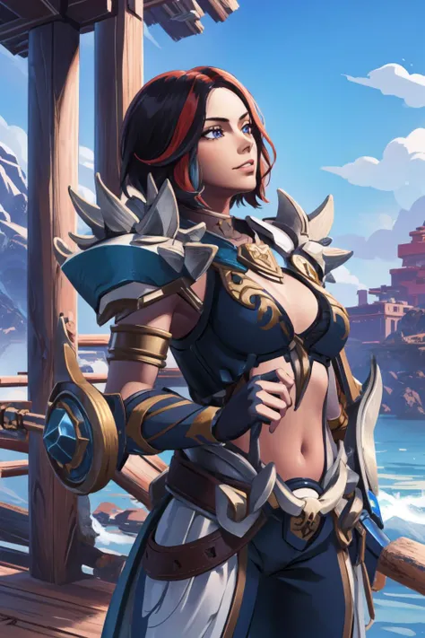 best quality, intricate details,
1girl, <lora:Fiora3in1V5-000014:0.8> fiora \(league of legends\),
<lora:MHarmor-000005:0.8> MHarmor, Detail face, cowboy shot,