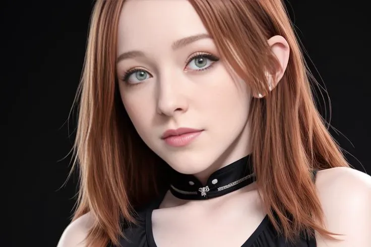 portrait of DEN_madi_collins, headshot, face focus, black background, plain top,
photorealistic, detail, high detail