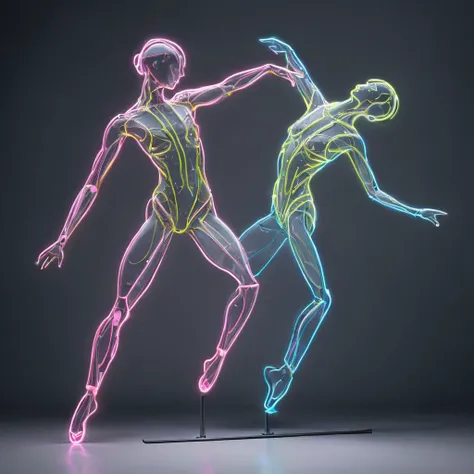 <lora:artfullynenstudi_sdxl_v1:1>,nepoon stick figureas,modern dance positions,male daNCE STUDIO SIGN,LOGO,BEAUTIFUL AND DETAILED,ABSUIRD RES,BEST QUALITY,HIGH QUALITY,MALE FORM,CYAN PINK AND LIME,DARK STUDIO,BRIGHT SIGN,, (masterpiece, best quality, high quality, highres, ultra-detailed),