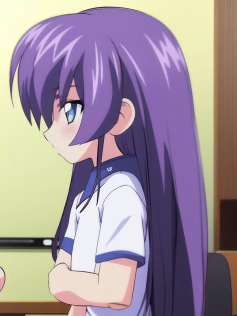 <lora:Lou_Roux:1>, Lou Roux, 1girl, long hair, blue eyes, purple hair, solo focus, profile, upper body, short sleeves, shirt,
masterpiece, high quality, very_high_resolution, large_filesize, full color,