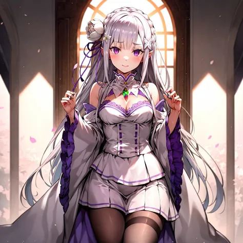 best quality, highres, ultra-detailed, <lora:EmiliaV10:1>, Emilia