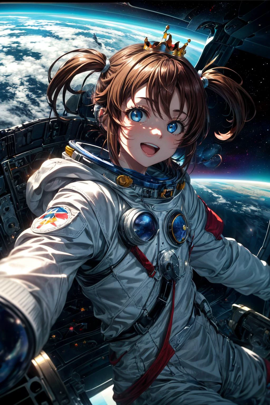 (masterpiece), best quality, (((ultra detailed, 8k quality))), expressive eyes, perfect face, perfect anatomy, perfect body, scene, <lora:scene_:0.7>, <lora:more_details:0.7>, <lora:beautiful_detailed_eyes:0.5>, <lora:give_it_a_name:0.7>, <lora:HighSchoolFleet_MisakiAkeno:0.9>, MisakiAkeno, 1girl, smile, open mouth, brown hair, blue eyes, short hair, twintails,
This is space base. This is space base. Can you hear me Air is enough. No need to worry. At least enough for two This is space base. Information, resources, You have everything Find what's lacking's far more difficult Except one little thing. The Whole world is kind to me But sorry sorry sorry Wearing a fine suit, paying by a credit card but I can not prove myself This is space base This is space base. Can you hear me The world may crumble down with just one piece missing The Whole world is kind to me But sorry sorry sorry wearing a shiny crown, paid by a blanc cheque That still will not convince my self This is the center of the Universe But without her, I'm not here Only my shell remains here Lonely my soul left some where Space girl falling, space suit, space helmet, floating, laughing, moon surface