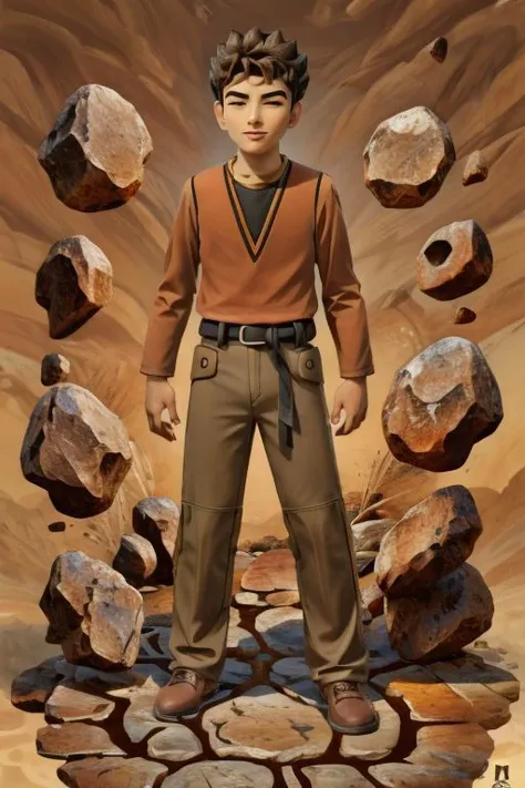 1boy, brkani, brown hair,  <lora:add_detail:1> <lora:Brock:0.95>, abstract background of stones,