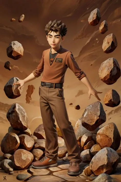1boy, brkani, brown hair,  <lora:add_detail:1> <lora:Brock:0.85>, abstract background of stones,