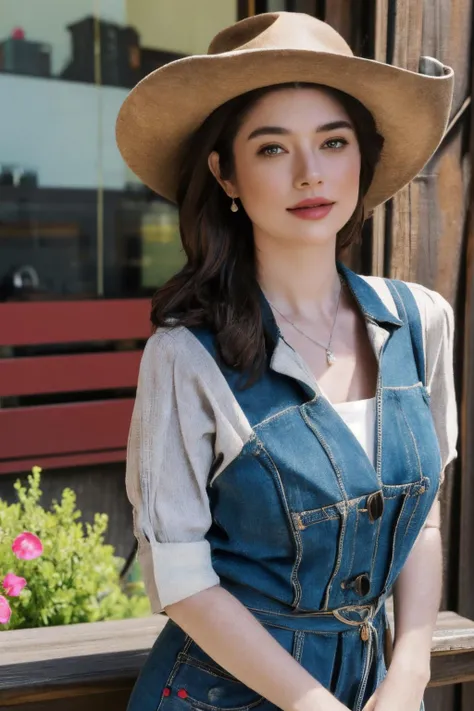 8k, masterpiece, best quality, ultra high res, ultra detailed, realistic, (photorealistic:1.4), a candid photo of amandarigby6), cowboy shot, very sunny day, <lora:amandarigby6-14:1>