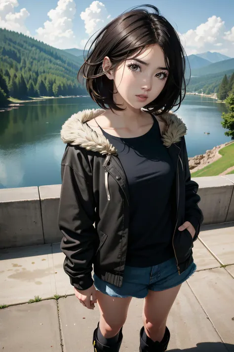 ((ultra detailed, masterpiece, absurdres))
 <lora:UDEmily:0.9>
UDEmily, 1girl, solo, black hair, brown eyes, short hair, overlooking a cityscape at night from a skyscraper, short dress, standing with hands on hips