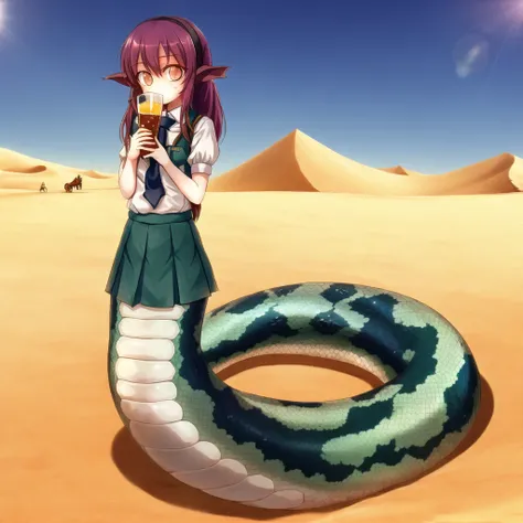 <lora:lamia-2_lamia-3__lamia-lamia-1--retro_ham_avas_jun_rifl--08-02:1.2>, 
(lamia:1.2), scales,

full body, 


cute schoolgirl struggling to survive in Sahara Desert, thirsty, tired, hollowed eyes, whithered, gloom, overexposed, sunlight