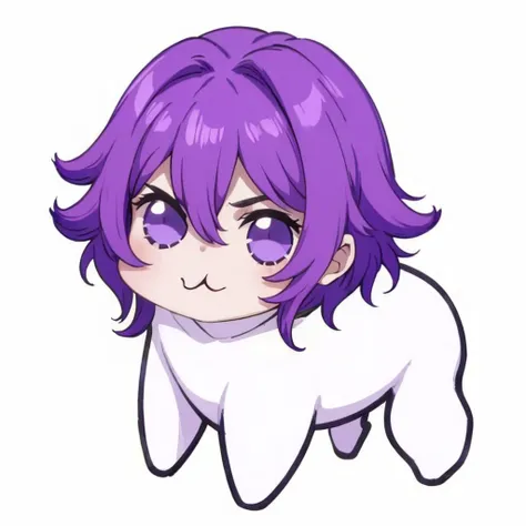 masterpiece, best quality,  <lora:DoroX_V1:1>, doro, creature, chibi, ;3,  <lora:NaoyaV3:0.8> Naoya, purple eyes,