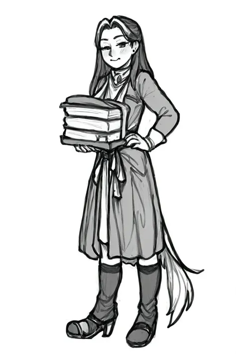 flvcil15 style <lora:style_15_line_art_l2-p_flvcil15_style:1>, dog standing,
standard-bearer, dazzling,
Old bookstore and shelves and quiet corners,
high quality, masterpiece, highres,