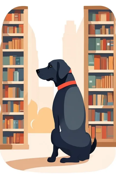 flvcil09 style <lora:style_09_sleek_sharpie_l0-x_flvcil09_style:1>, dog standing,
standard-bearer, dazzling,
Old bookstore and shelves and quiet corners,
high quality, masterpiece, highres,