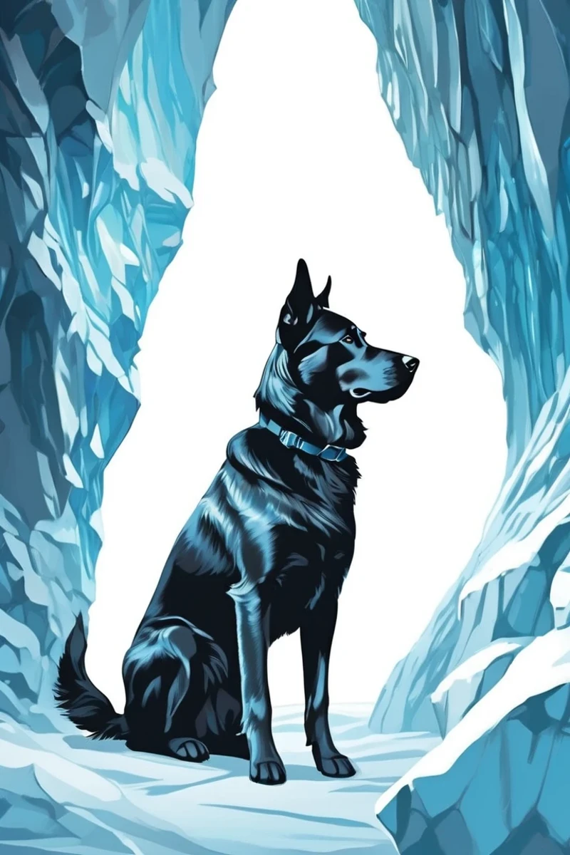 flvcil02 style <lora:style_02_bold_edge_l3-x_flvcil02_style:1>, dog standing,
actress, fallacious,
Glacial ice cave and blue tones,
high quality, masterpiece, highres,