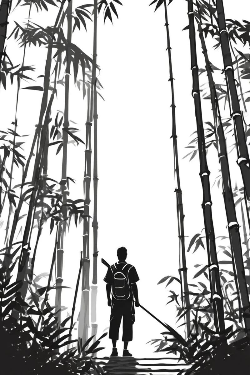 flvcil02 style <lora:style_02_bold_edge_l3-x_flvcil02_style:1>, man standing,
lifeguard, epic,
Bamboo forest and light filtering through,
high quality, masterpiece, highres,