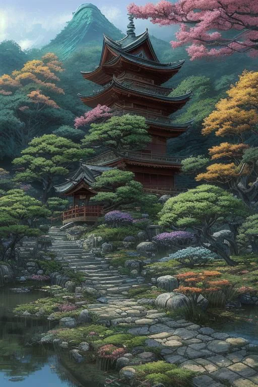 国画山水和水墨山水Chinese Landscape Art