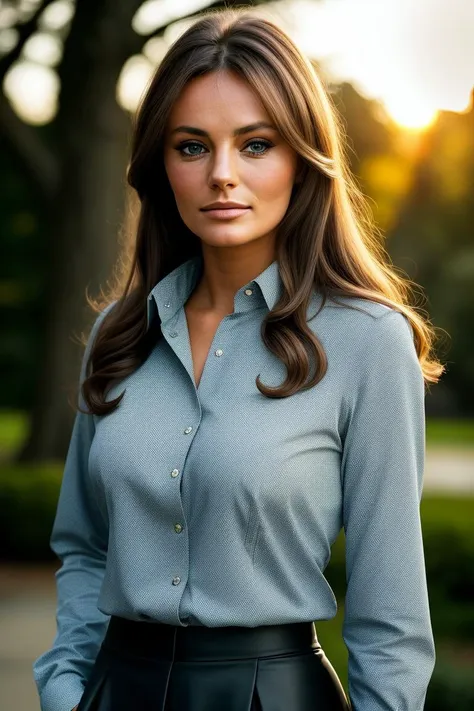 beautiful woman (jb1sset-130:0.99) as a sexy secretary, ((closeup portrait:1.2)), face focus, realistic, (detailed:1.15),(film grain, skin details, 4k:1), smile, Dappled Light, analog style (look at the viewer), (skin texture), (film grain), (hyper-realistic texture skin:1.3), cinematic light, sidelighting, ultra high res, best shadow, RAW, beautiful hair, designer jacket, fashionable skirt, buttoned up shirt, secretary outfit, winter city park, professional model photoshoot, hdr, sunset,