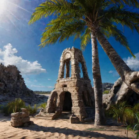 RAW photo, 8k uhd, Analog style, (Masterpiece, Best Quality, Highres:1.3), dramatic, cinematic, BREAK,
(Isometric perspective:1.4) (Pixar style:1.2) (3D model render:1.3) of little (intricate:1.2) (ancient elven beach ruins:1.32), (deck chair, stairs, (palms:1.26), (car, rocks, sand (castle:1.11):1.1):1.1), (fence:1.02), ((overgrown:1.07) desert, sand, well, (campfire:1.15):1.05), ((white background:1.1), solid background, global illumination, raytracing, modeling, HDR, octane render, unreal render, miniature:1.2), (hyperdetailed, absurdres:1.1), BREAK,
<lora:more_details:1.0>