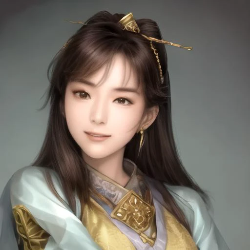 <lora:sgz11_v2:1> sgz11, general, advisor, ruler, beauty,1girl,best quality,high resolution,extremely detailed CG, detailed face,light smile,portrait, <lora:tanakaminami_lora:0.9>