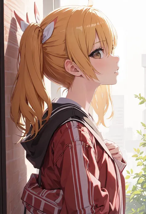 (safe:1.10), best quality, masterpiece, highres, solo, (yoshimi_bluearchive:1.10), profile, from side, upper body, 18 <lora:yoshimi_bluearchive:0.80>