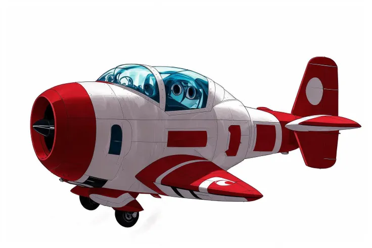 (masterpiece, top quality, best quality, official art, beautiful and aesthetic:1.2),(8k, best quality, masterpiece:1.2), CGcuteplane asw, no humans, (white background:1.3), simple background, <lora:CGcuteplane asw:1>