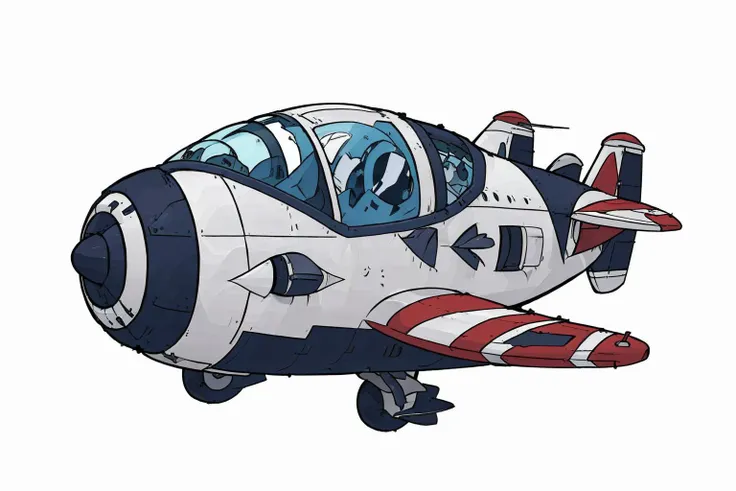 (masterpiece, top quality, best quality, official art, beautiful and aesthetic:1.2),(8k, best quality, masterpiece:1.2), CGcuteplane asw, no humans, (white background:1.3), simple background, <lora:CGcuteplane asw:1>