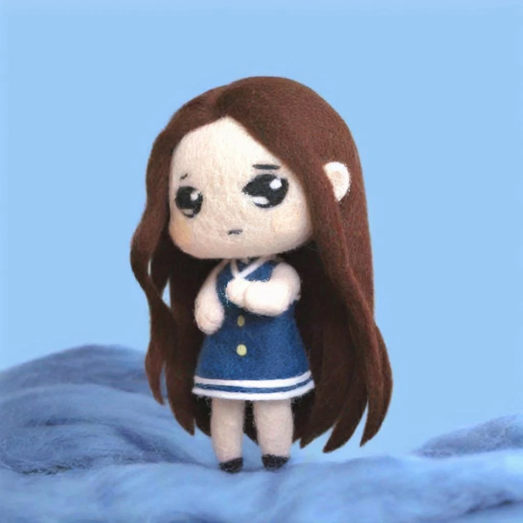 <lora:ç¾æ¯æ¯¡:1.2>,felt, <lora:qban2-000008:0.6>,chibi, 1girl, long hair,