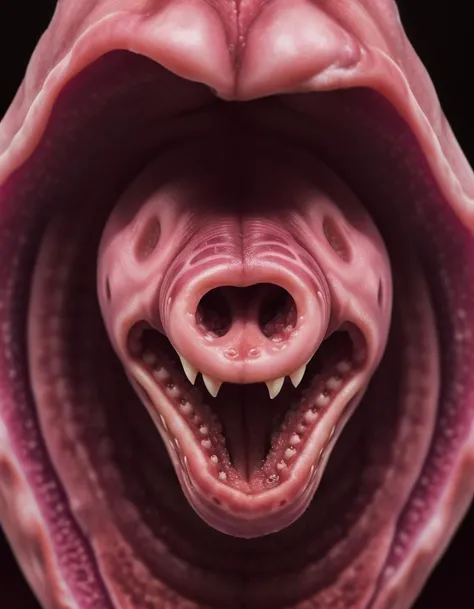 a humanoid squid Lickitung hybrid creature
highly detailed mid shot portrait photo