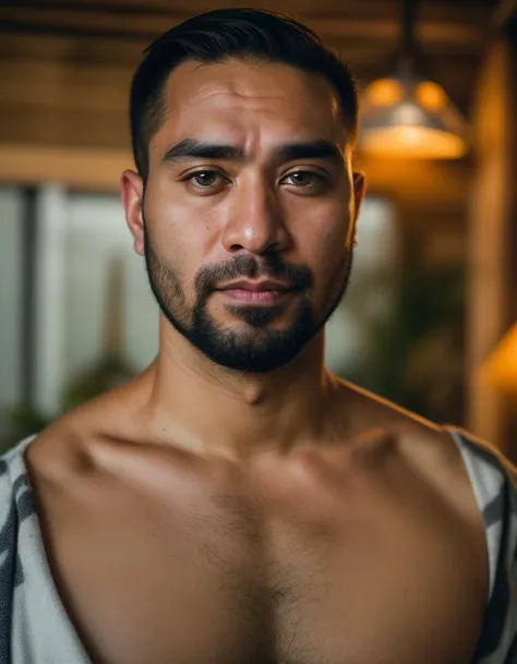 a 30yo, 30 years old hawaiian man
highly detailed mid shot portrait photo, sharp focus on eyes, cinematic lighting