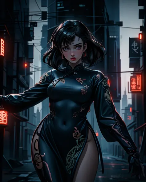 IMDB poster of (Gabby_Stallone) as a street mage wearing cyberhanfu, neon light, casting spell pose, <lora:LORA-XenoDetailer-v3:0.75> <lora:GlowingRunesAIv4-000005:0.48> <lora:cyberhanfu_20230617014620:0.58> , cheongsam, chinese_clothes, vintage cyberpunk, Neon, dystopian, retro-futuristic, digital, vibrant, detailed, high contrast, Shallow depth of field, vignette, highly detailed, high budget, bokeh, cinemascope, epic, gorgeous <lora:LowRA_2:0.26> <lora:GoodHands-beta2:1>,