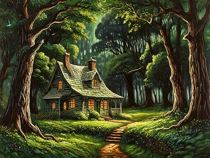A Linquivera cottage in the mystical forest.
<lora:Linquivera:1.5>