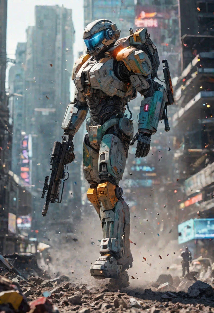 (best quality, masterpiece, beautiful and aesthetic:1.2, colorful, dynamic angle)((Full shot)), (highly detailed illustration), science fiction, extreme detailed, colorful,35mm, bokeh, 9:16, (intricate details, hyperdetailed:1.15), detailed, Cinematic film still of explosiive action scene, (((chitauri))), street in new york city, cars blocking the street, ((((Avengers tower)))), (((exploding cars))), protagonist, magic, epic detailed scenery, (high resolution:1.3), (sharp focus:1.3), high detailed face, intricate details, magazine cover, movie poster, wallpaper, natural lighting, perfect contrast, professional cinematic shot, 4k, perfect ambient lighting, realistic colors, intricate details, shallow depth of field, extreme cinematic photorealism:1.3,perfect cinematic atmospheric lighting, perfect realistic cinematic reflections, photographed on a Canon EOS R5, 50mm lens, F/2.8, HDR,