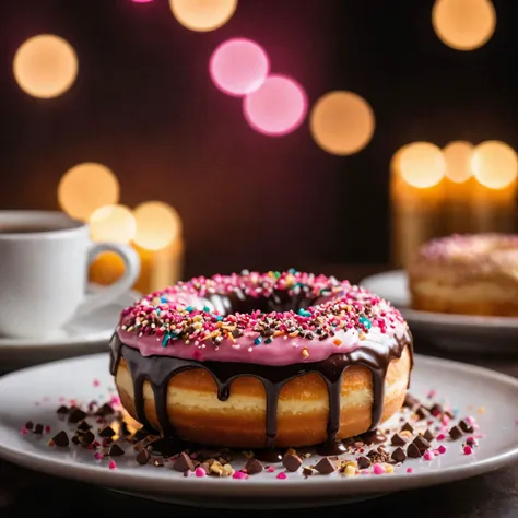 cinematic photo magic doughnut on dish glassed with pink and chocolate, sprinkles, delicious, perfect baked , OverallDetail-SDXL, extremely detailed, UHD,(long exposure , dystopian but extremelybeautiful:1.4), <lora:add-detail-xl:1> , <lora:xl_more_art-full_v1:0.5> ,<lora:Dreamyvibes artstyle SDXL - Trigger with dreamyvibes artstyle:0.7>, <lora:ral-cnvctncrnts:0.6>,devils contract, bokeh,crystal cake, <lora:sdxl_glass:1>, cinematic  photorealistic, 8k uhd natural lighting, raw, rich, intricate details, key visual, atmospheric lighting, 35mm photograph, film, bokeh, professional, 4k, highly detailed . 35mm photograph, film, bokeh, professional, 4k, highly detailed