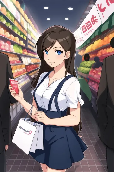 woman shopping in market